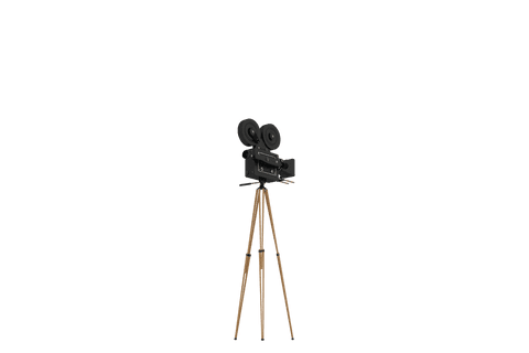 transparent retro film camera on wooden tripod - Download Free Stock Videos Pikwizard.com