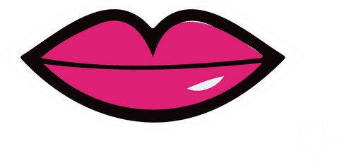 pop art magenta lips and star on transparent canvas graphic design - Download Free Stock Videos Pikwizard.com