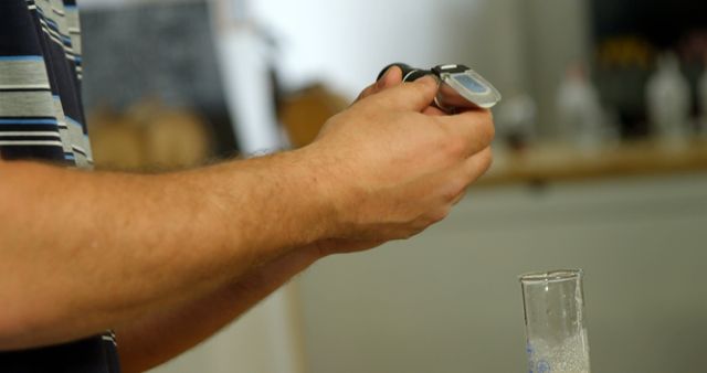 Scientist Using Digital Tool in Laboratory Experiment - Download Free Stock Images Pikwizard.com