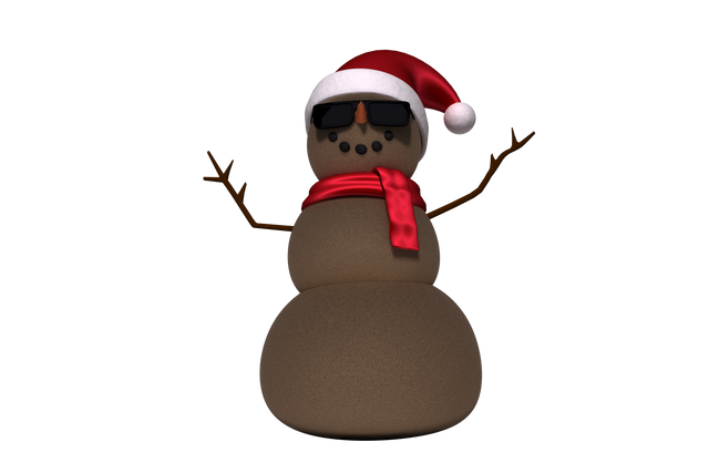 African American Snowman with Christmas Hat Transparent Vector Illustration - Download Free Stock Videos Pikwizard.com