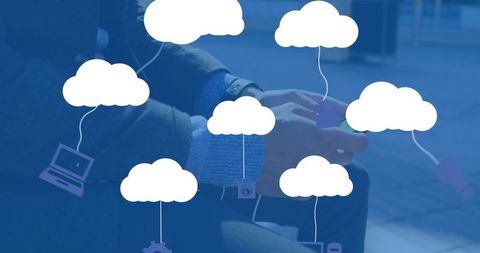Cloud Technology Integration with Business Communication - Download Free Stock Images Pikwizard.com