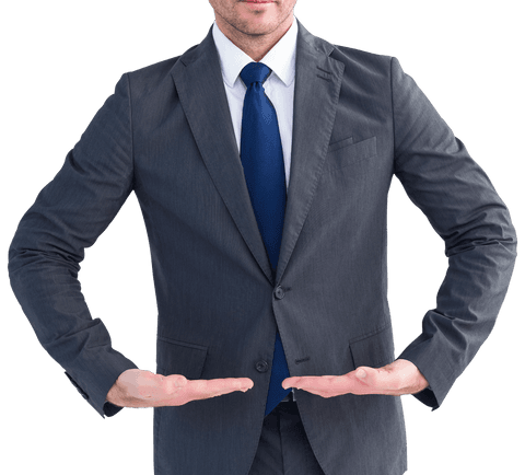 transparent gesture of businessman in suit offering with open hands - Download Free Stock Videos Pikwizard.com