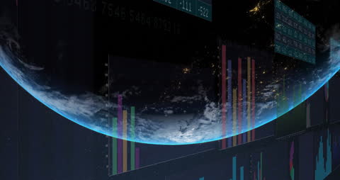 Global Financial Data Processing Concept with Digital Elements