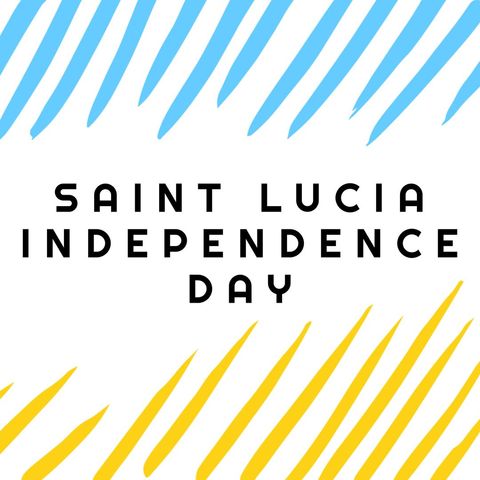 saint lucia independence day celebration illustration with stripes - Download Free Stock Templates Pikwizard.com