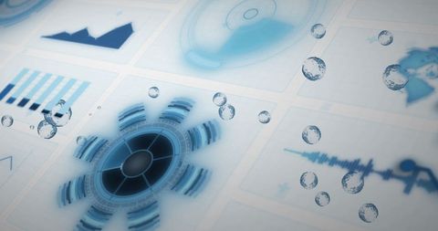 Futuristic Data Visualization with Innovative Charts - Download Free Stock Images Pikwizard.com