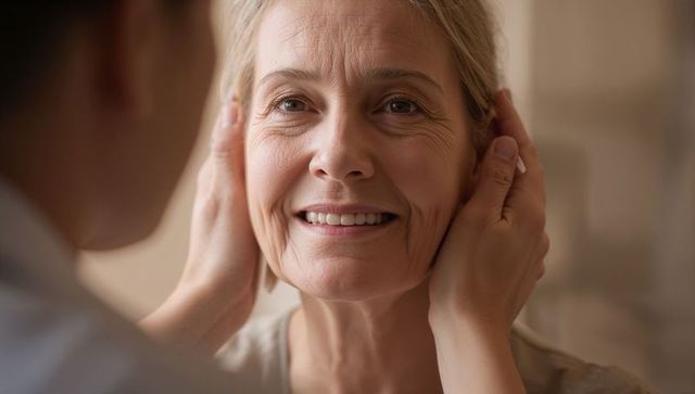Senior Woman Enjoying Tender Moment With Daughter at Home
