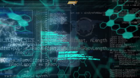 Businesswoman Interacts with Futuristic Data Interface