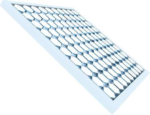 Transparent solar panel illustration isolated on blue