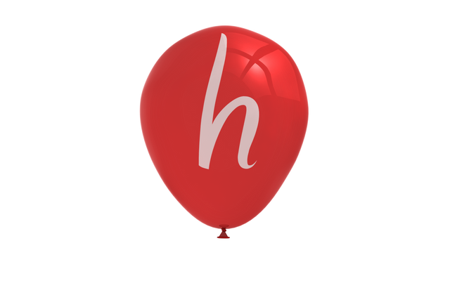 Red Balloon with Letter H on Transparent Background, Isolated Vector Illustration - Download Free Stock Videos Pikwizard.com