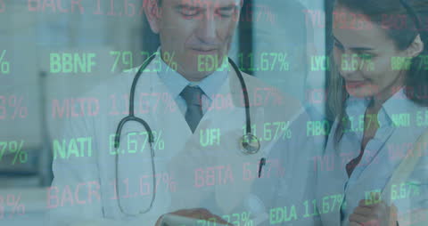 Medical Professionals Analyzing Digital Health Data Innovations