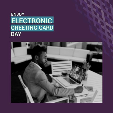 businessman embracing electronic greeting card day - Download Free Stock Templates Pikwizard.com
