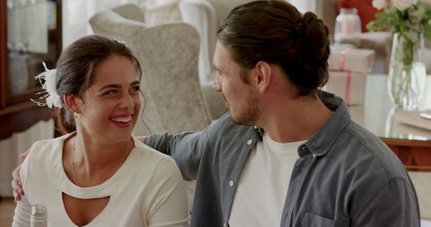 Friends Celebrating at Joyful Wedding Toast