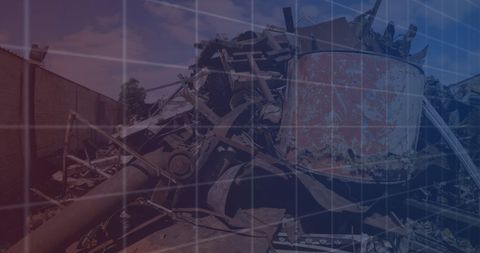 Financial Graphs over Industrial Scrap Heap for Economy Concept