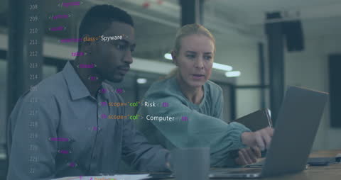 Teamwork in Modern Office Environment Analyzing Data