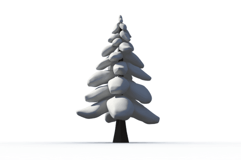 snow-covered christmas tree on a transparent background - Download Free Stock Videos Pikwizard.com