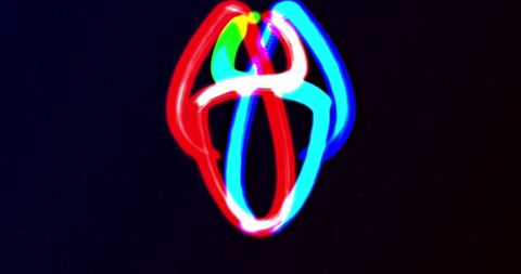 Abstract Neon Light Streaks with Intertwined Patterns - Download Free Stock Images Pikwizard.com