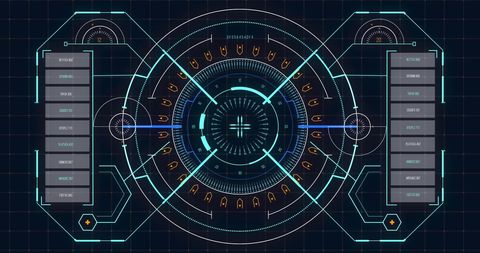 Futuristic Digital Interface with Graduation Hat Icon - Download Free Stock Images Pikwizard.com