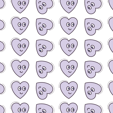 Playful Smiling Heart Pattern on Transparent Background - Download Free Stock Videos Pikwizard.com