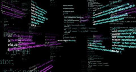 Digital Code Display on Black Background Illustration - Download Free Stock Images Pikwizard.com