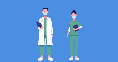 medical team social distancing concept illustration - Download Free Stock Images Pikwizard.com