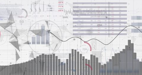 Abstract Data Analysis with Graphs and Figures - Download Free Stock Images Pikwizard.com