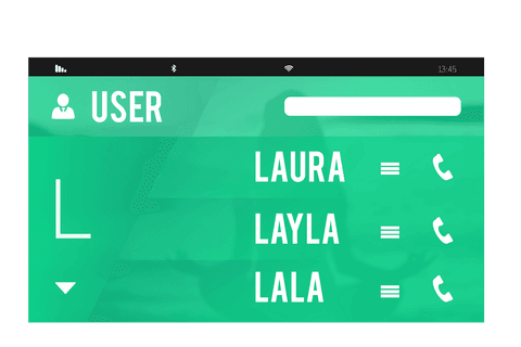 Digital Contact List Interface on Transparent Background - Download Free Stock Videos Pikwizard.com