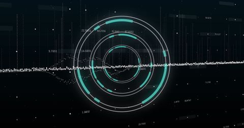 Abstract Digital Radar Scanning Data Processing - Download Free Stock Images Pikwizard.com
