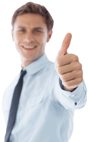 Smiling Businessman Giving Thumbs Up Gesture Transparent Background - Download Free Stock Videos Pikwizard.com