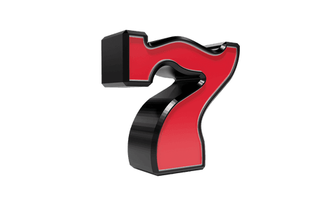 3d red seven on transparent background vector art - Download Free Stock Videos Pikwizard.com