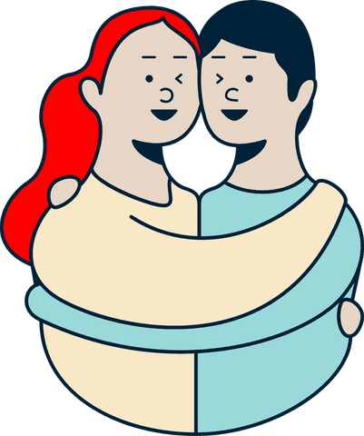 symbolizing unity and trust through embracing with transparent background - Download Free Stock Videos Pikwizard.com
