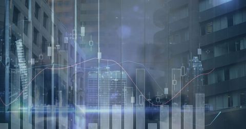 stock market analysis and urban skyline business growth - Download Free Stock Images Pikwizard.com