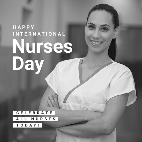 happy international nurses day celebration - Download Free Stock Templates Pikwizard.com