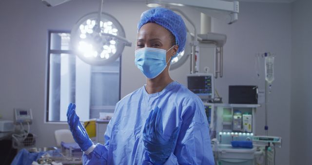 Smiling Nurse in Surgical Room Preparing for Operation - Download Free Stock Images Pikwizard.com