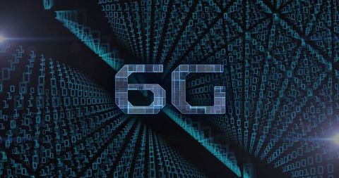 Bold 6G on Dynamic Binary Background - Download Free Stock Images Pikwizard.com