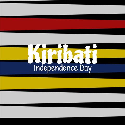 kiribati independence day illustration with striped patterns - Download Free Stock Templates Pikwizard.com
