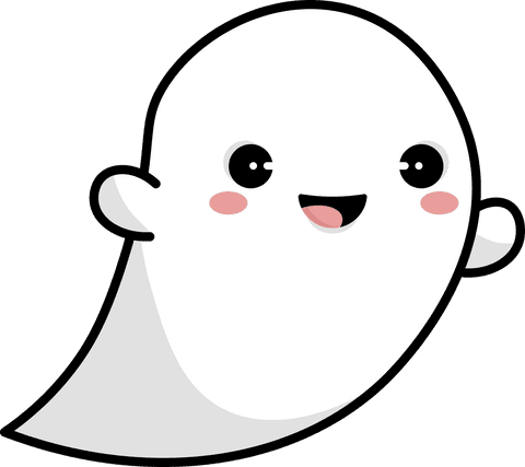 cartoon ghost embracing childhood spirit on transparent background - Download Free Stock Videos Pikwizard.com