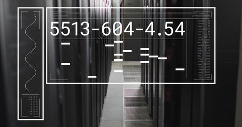 Digital Interface Display in Modern Server Room - Download Free Stock Images Pikwizard.com