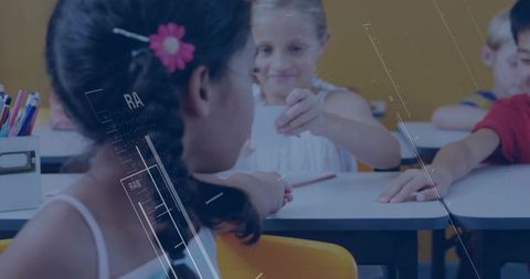 Child Passing Note in Collaborative School Environment