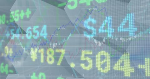 Digital Stock Market Data Visualization with Financial Graphs - Download Free Stock Images Pikwizard.com