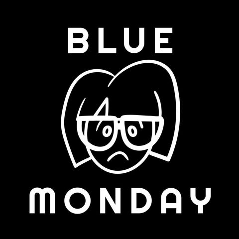 blue monday sad face illustration for social media - Download Free Stock Templates Pikwizard.com