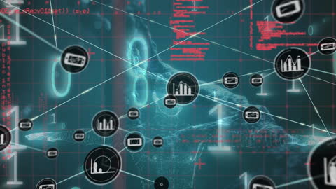 Futuristic Digital Networking Technology Concept