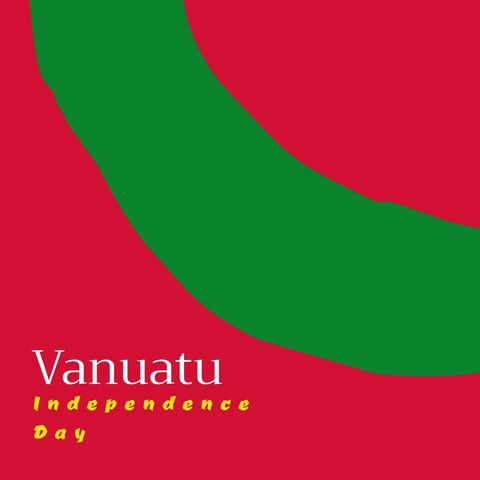 Vanuatu independence day celebration background with text