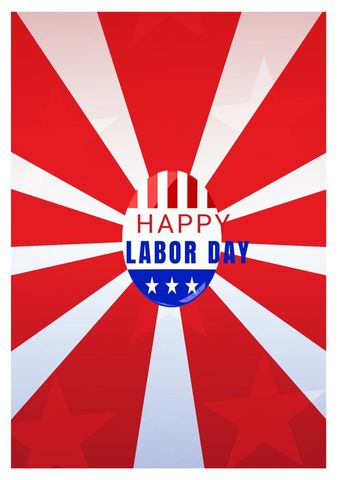 patriotic labor day celebration background with starburst design - Download Free Stock Templates Pikwizard.com