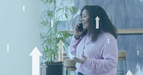 Businesswoman Discussing Global Financial Data Concepts - Download Free Stock Images Pikwizard.com