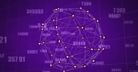Rotating Digital Network and Data Analytics Concept - Download Free Stock Images Pikwizard.com