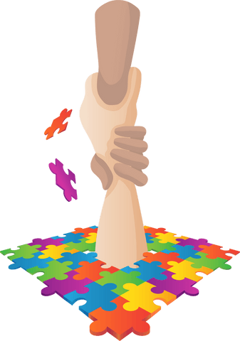 transparent puzzle piece hands holding conceptual art - Download Free Stock Videos Pikwizard.com