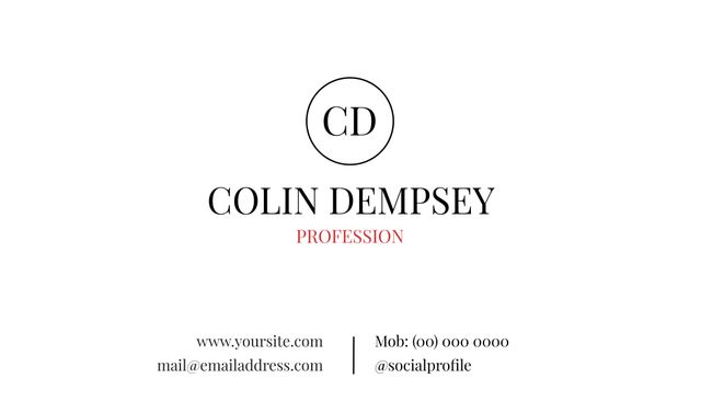 Minimalist Business Card Template with Professional Branding - Download Free Stock Templates Pikwizard.com