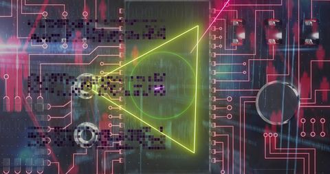 Futuristic Digital Interface with Technological Icons - Download Free Stock Images Pikwizard.com