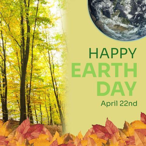 Earth Day Celebration with Lush Forest and Autumn Leaves - Download Free Stock Templates Pikwizard.com