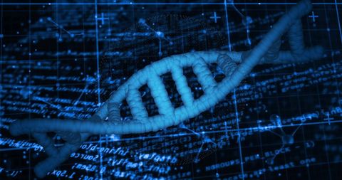DNA Strand with Digital Interface and AI Technology Concept - Download Free Stock Images Pikwizard.com